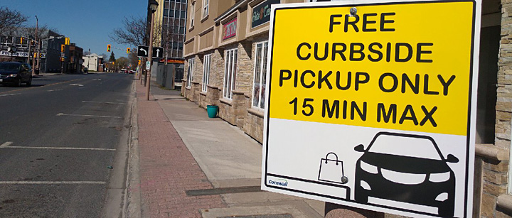 Curbside Pickup Parking in Cornwall