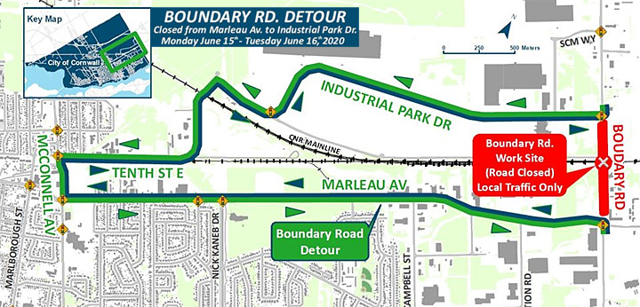 Boundary Road Closure -Cornwa