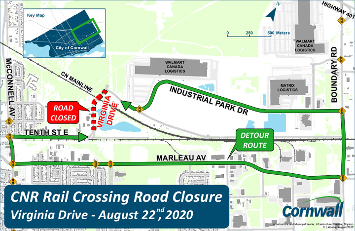 Temporary Road Closure in the Cornwall Business Park Choose