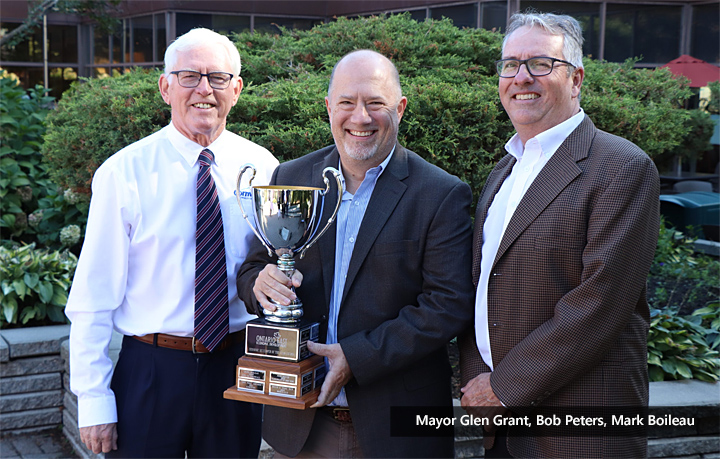 Mayor Glen Grant, Bob Peters, Mark Boileau