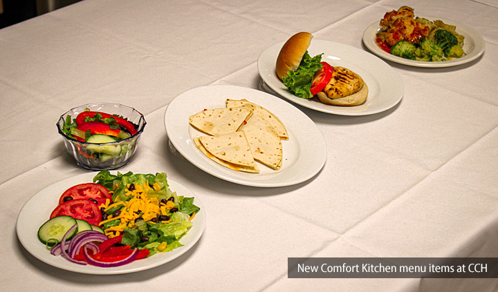 Comfort Kitchen new menu items for patients at CCH