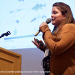 The River Institute's Cristina Charette speaking at last year's River Symposium.