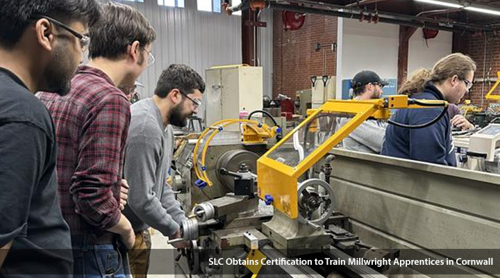 SLC Obtains Certification to Train Millwright Apprentices in Cornwall