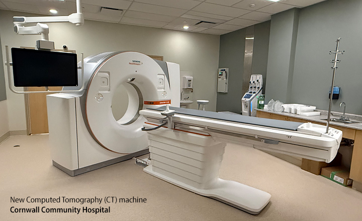 New CT Scanner Cornwall Community Hospital